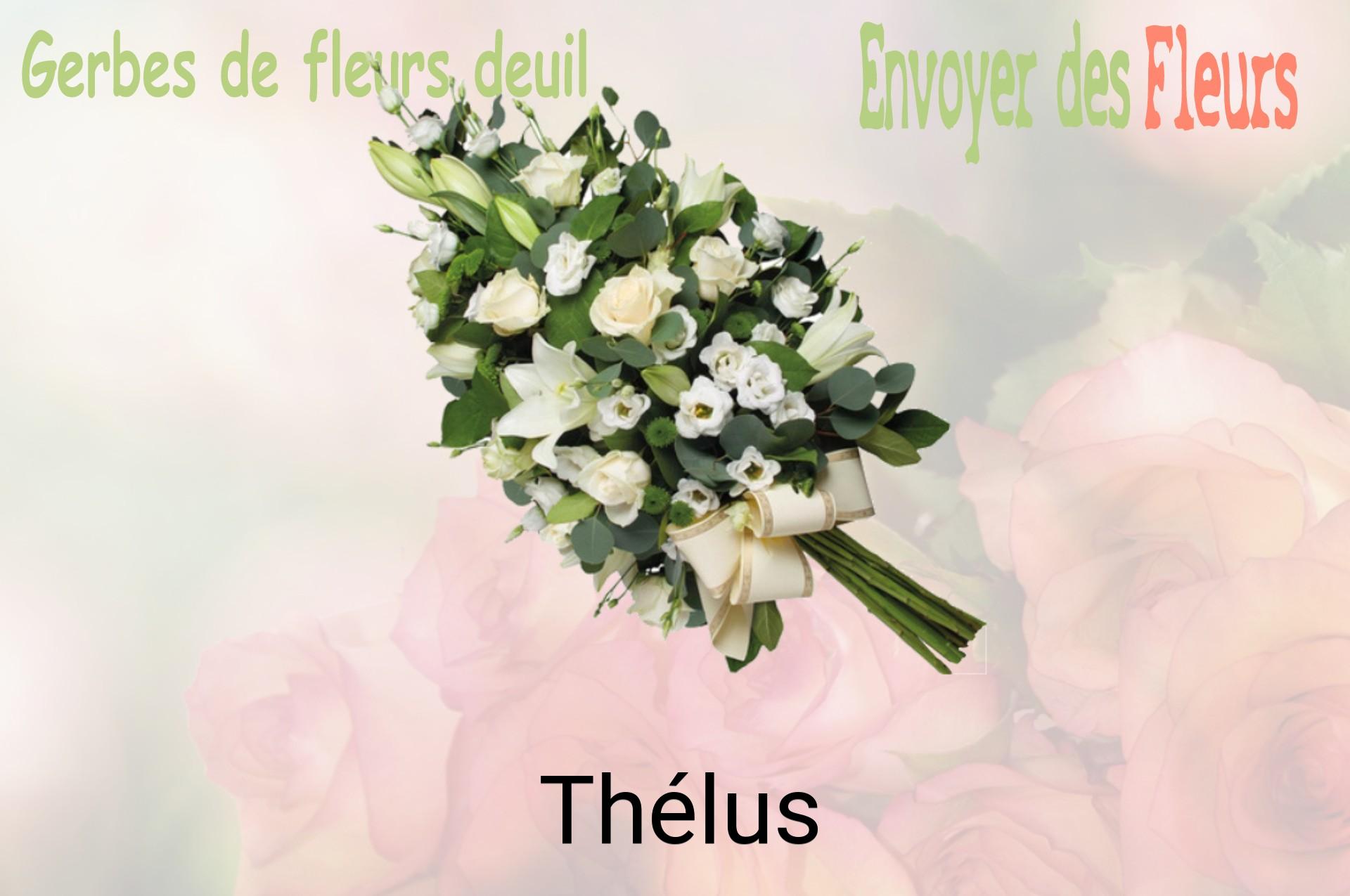 Gerbe de fleurs de deuil livrée à Thélus